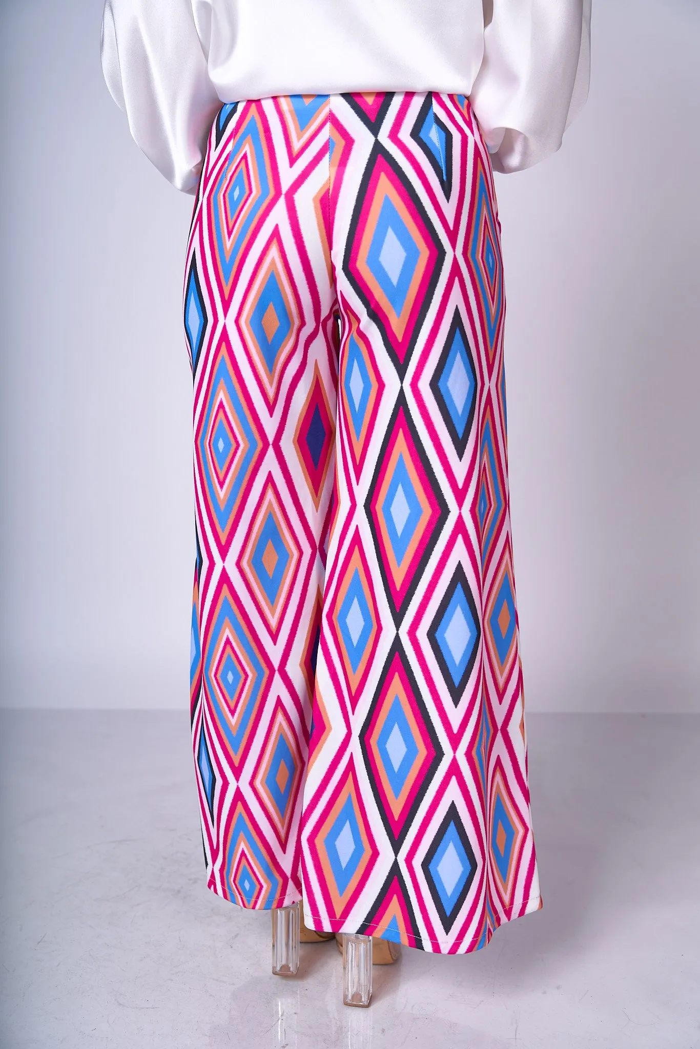 Abstract Print Palazzo Pants