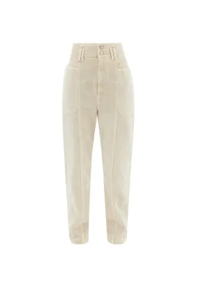 BEIGE HIGH WAIST JEANS