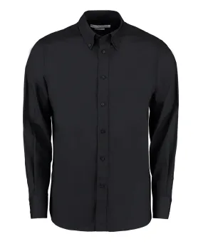 Black - City business shirt long-sleeved (tailored fit)