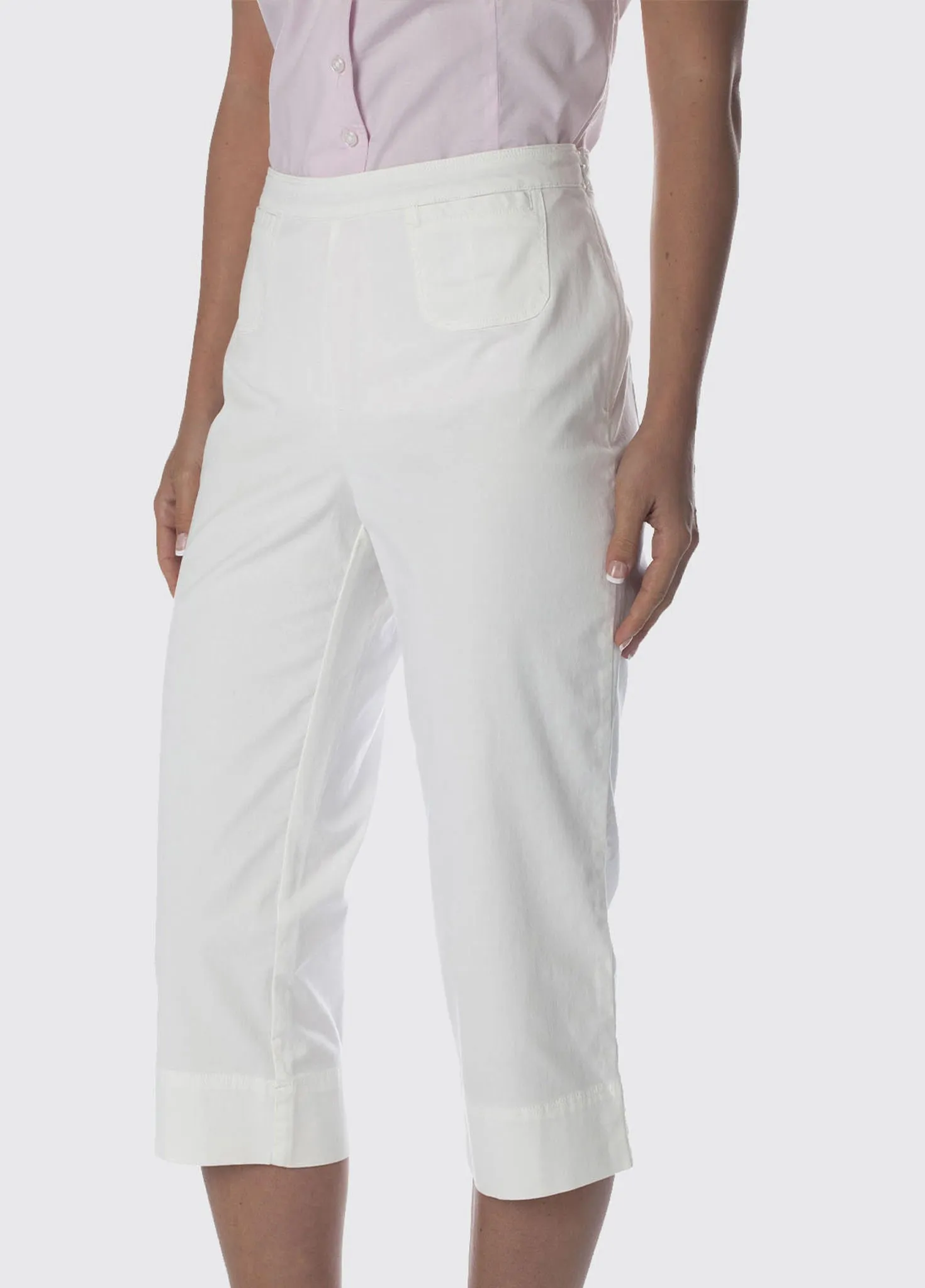 Bluebell Cropped Trousers - White