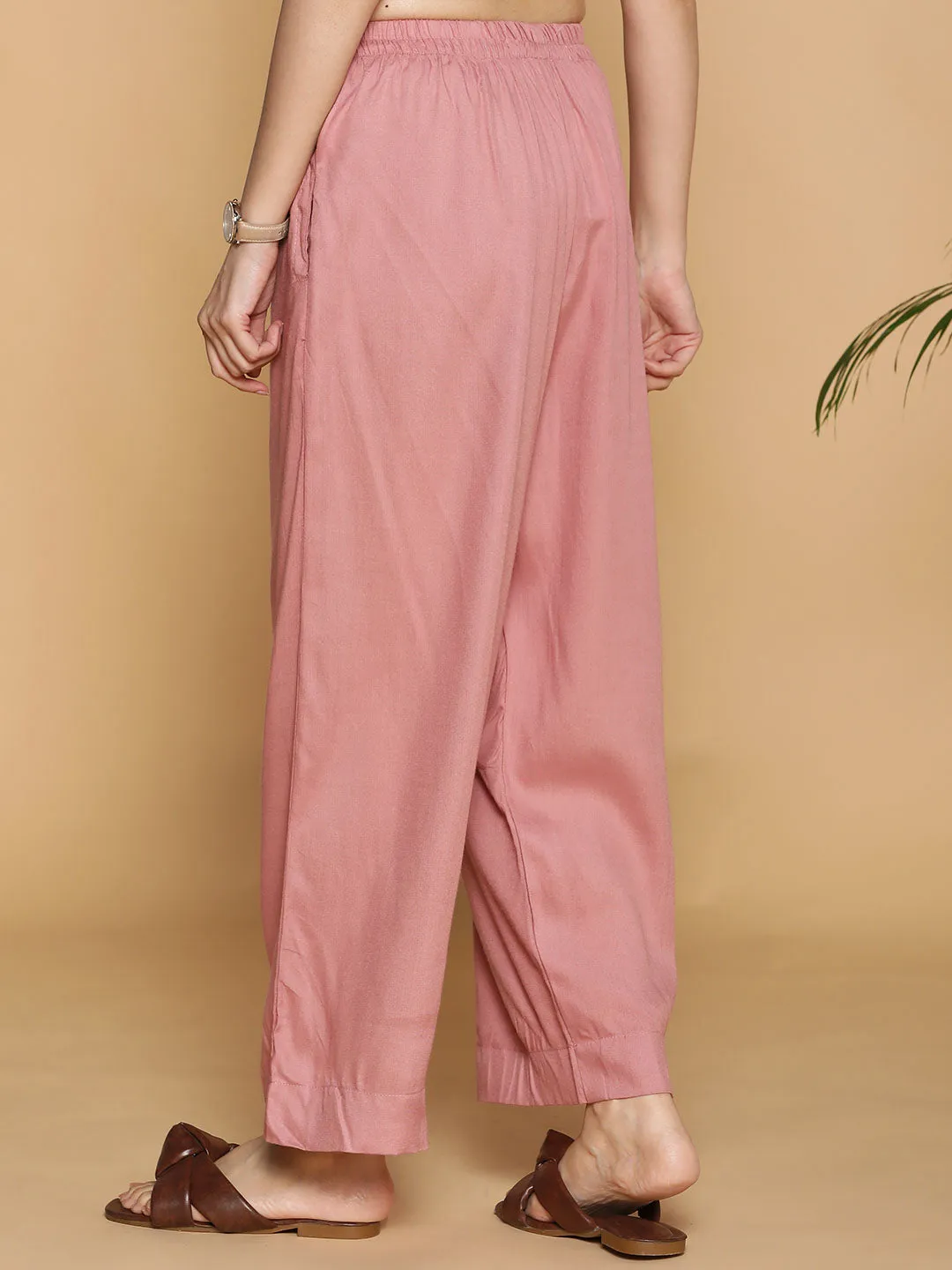 Blush Palazzo Pants