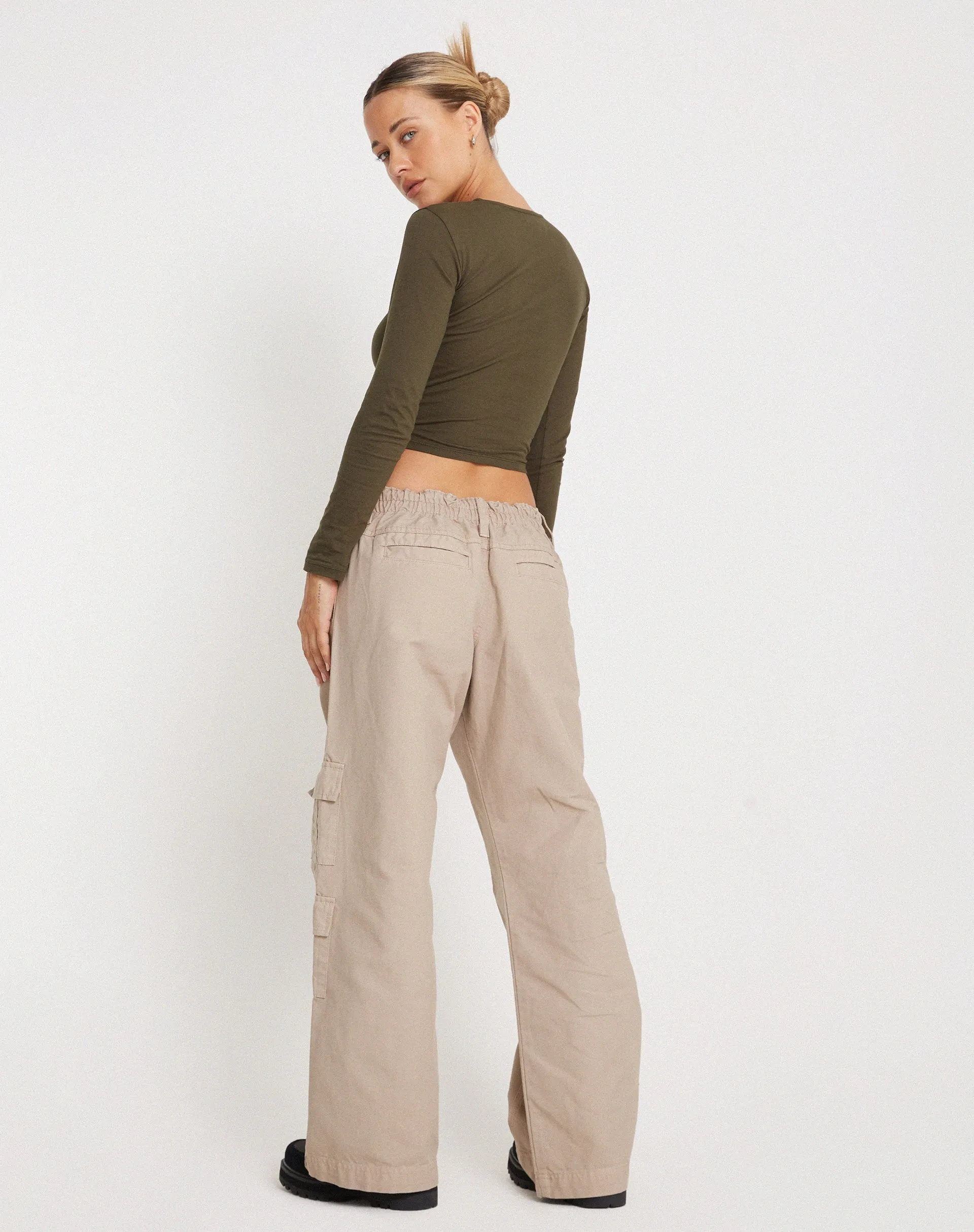 Bon Long Sleeve Top in Olive