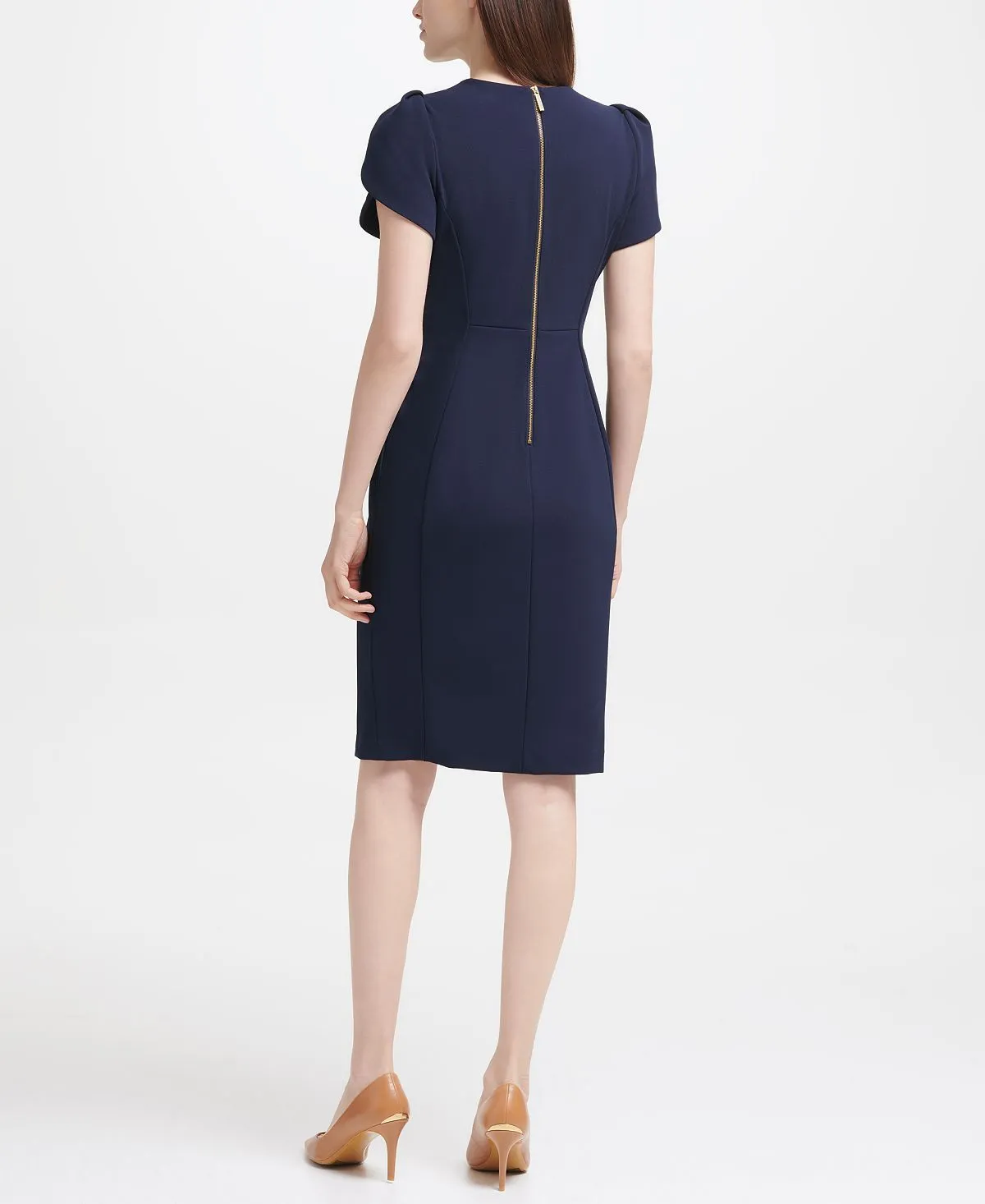 Calvin Klein Tulip Sleeve Sheath Dress