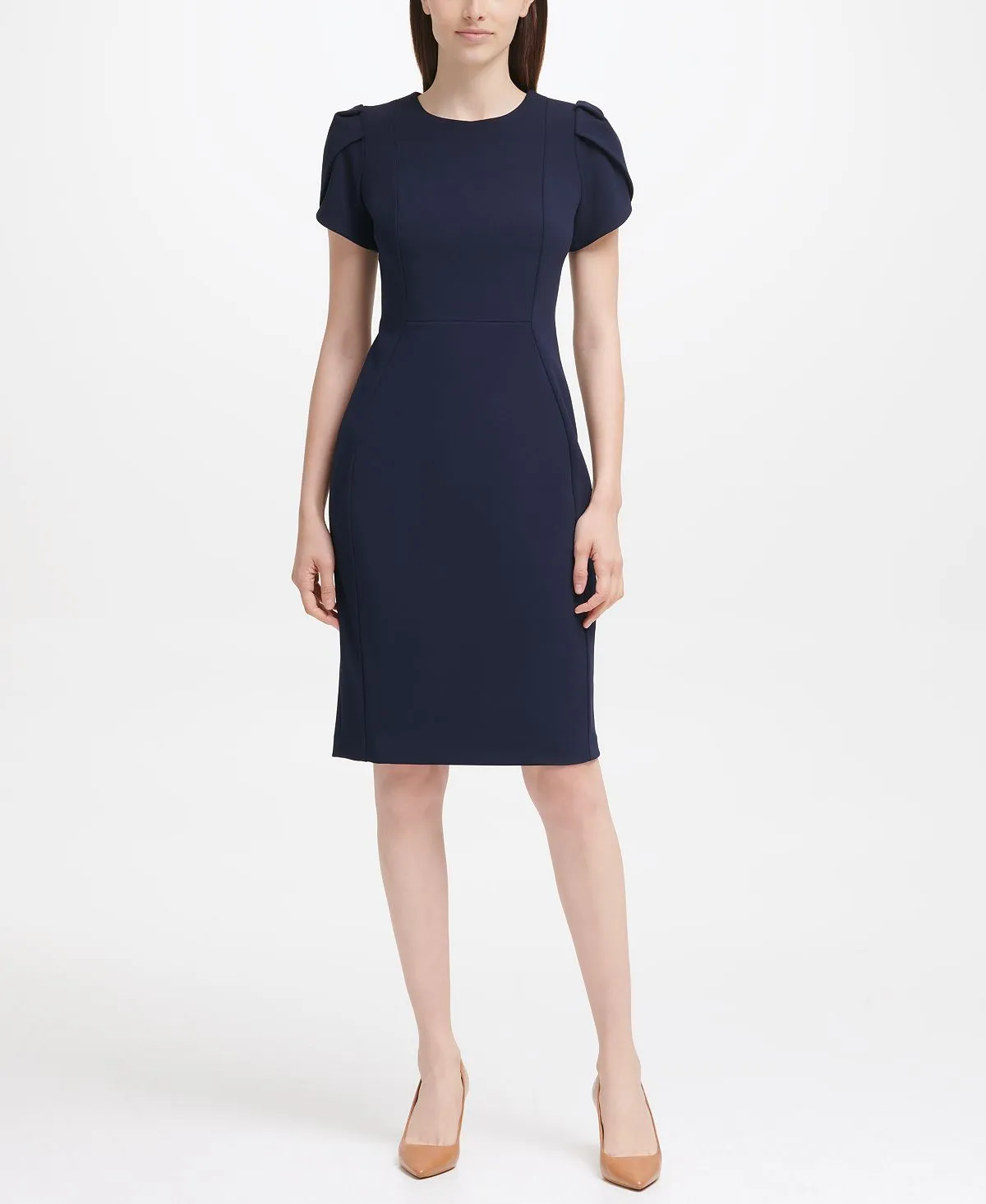 Calvin Klein Tulip Sleeve Sheath Dress