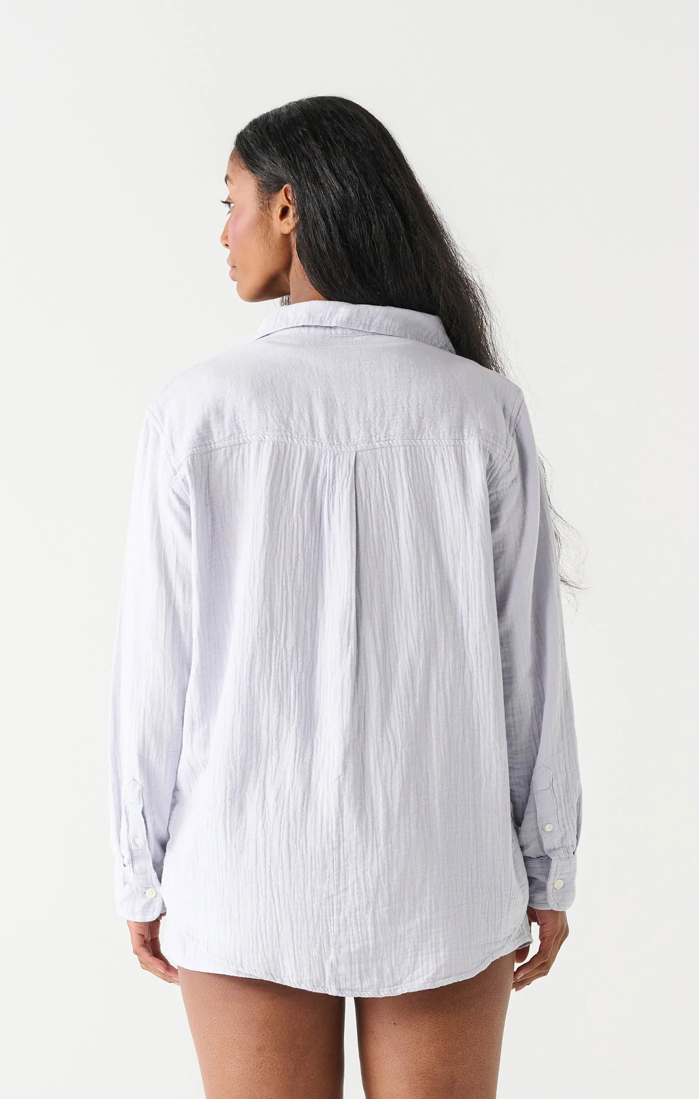 Dex Amy Textured Button Up Blouse