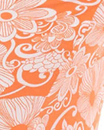 Floral Paisley Palazzo Pants | Orange