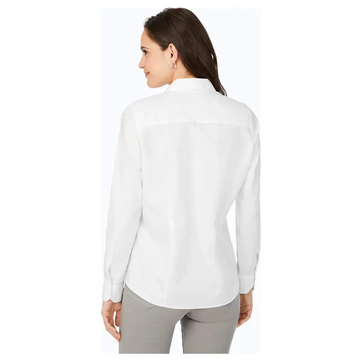 Foxcroft Dianna Long Sleeve Button Down Blouse