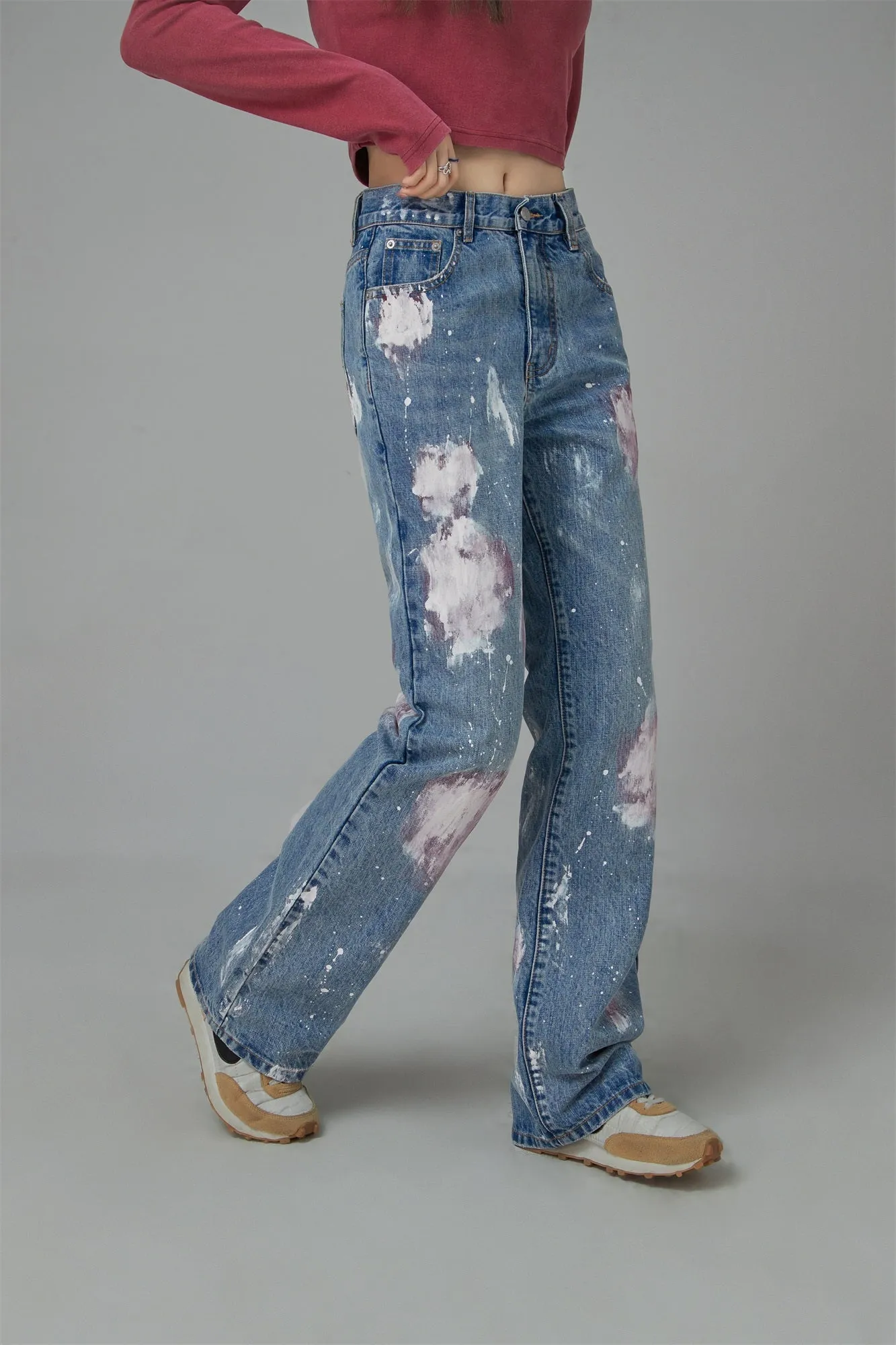 I Am So Much Stronger High-Waist Denim Jeans