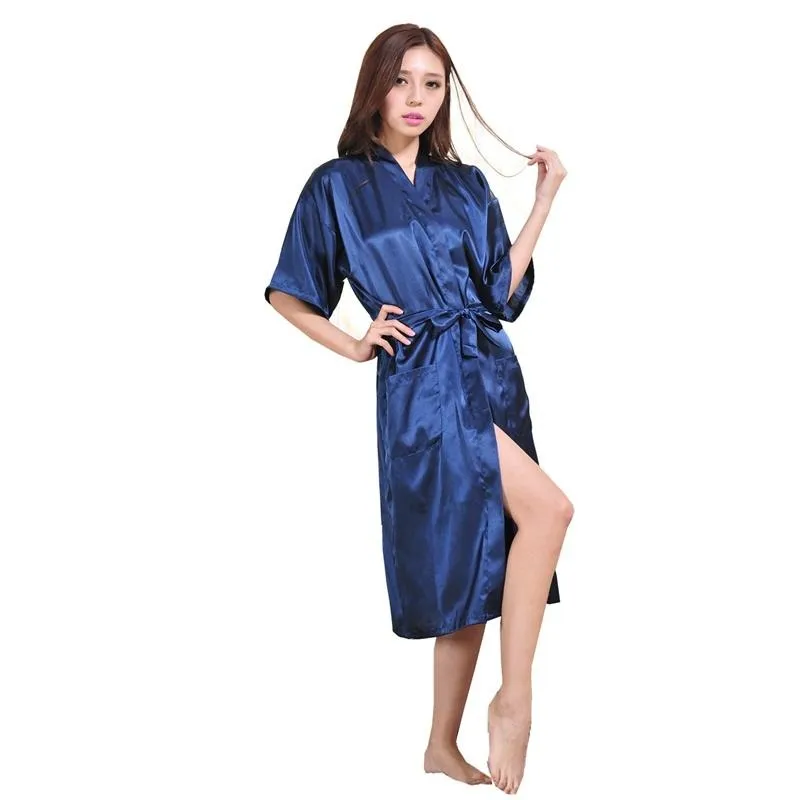 Luxury Sleepwear Robe With Belt Loungewear Women Kimono