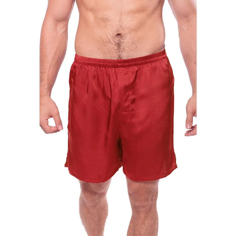 Mens Silk Pajama Shorts pants Luxury 100% Pure Silk Boxers Underwear