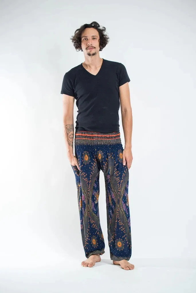 Peacock Eye in Navy / Unisex Harem Pants, Thailand