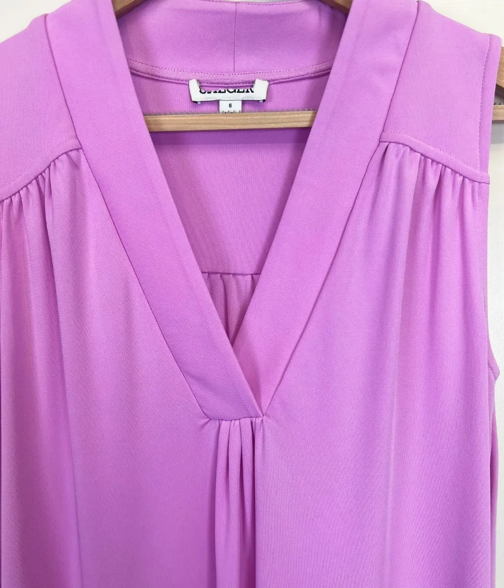 Pink Sleeveless Shift Dress