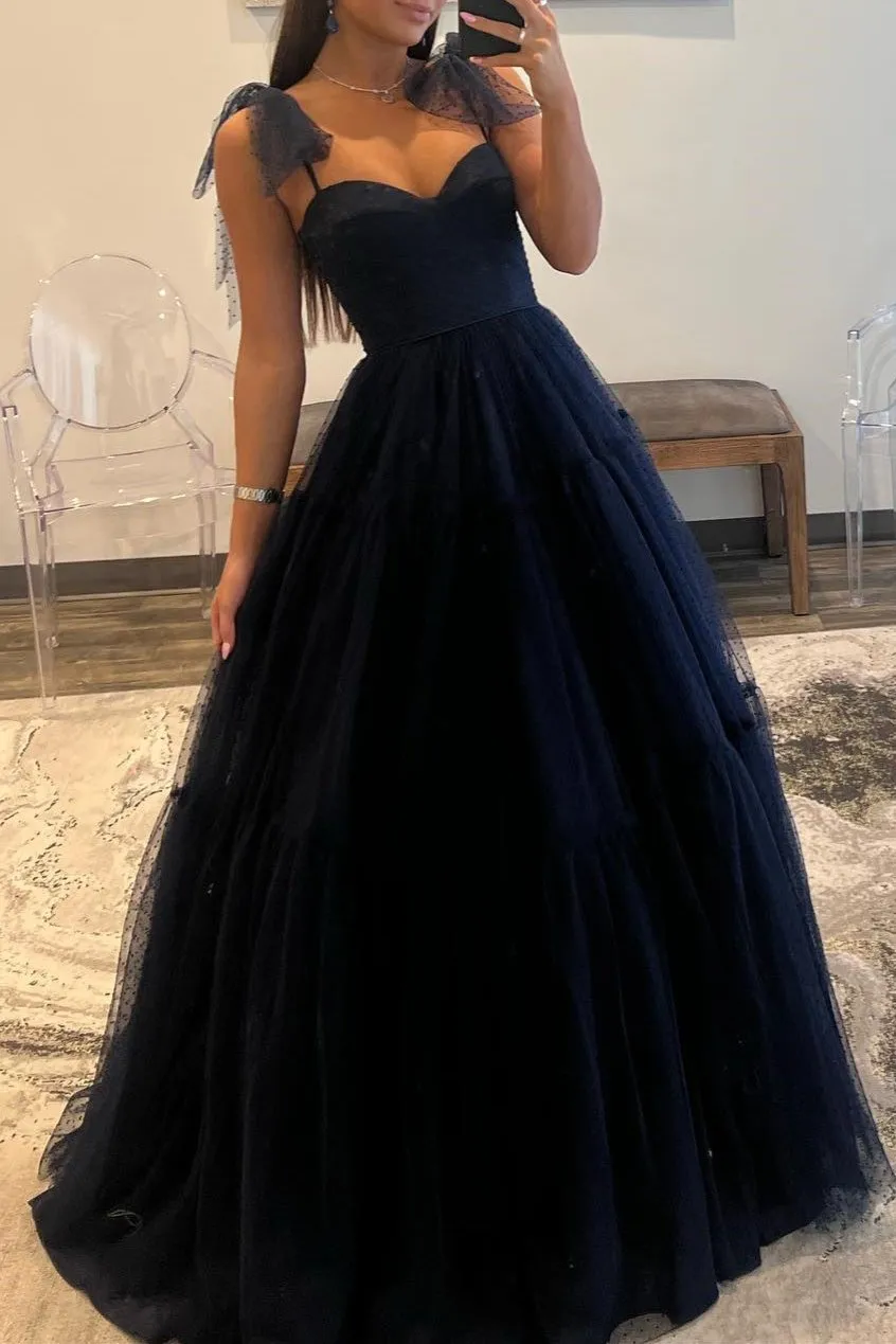 Skyler |A-line Sweetheart Dot Tulle Prom Dress