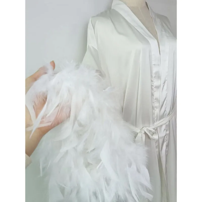 Soft White Wedding Robe