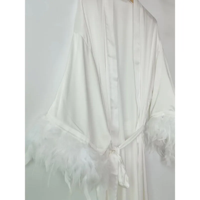 Soft White Wedding Robe