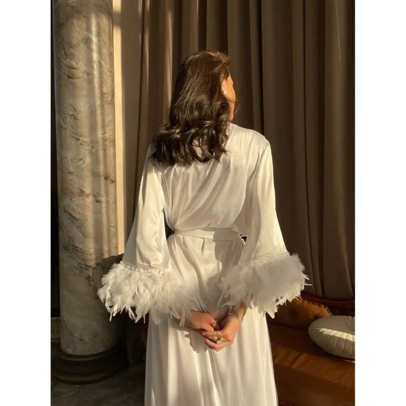 Soft White Wedding Robe