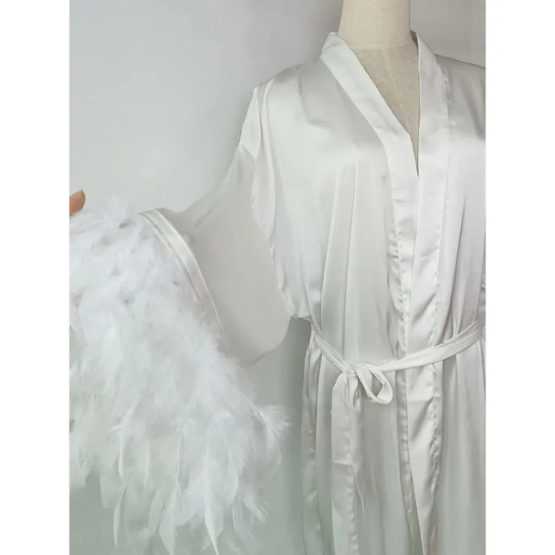 Soft White Wedding Robe