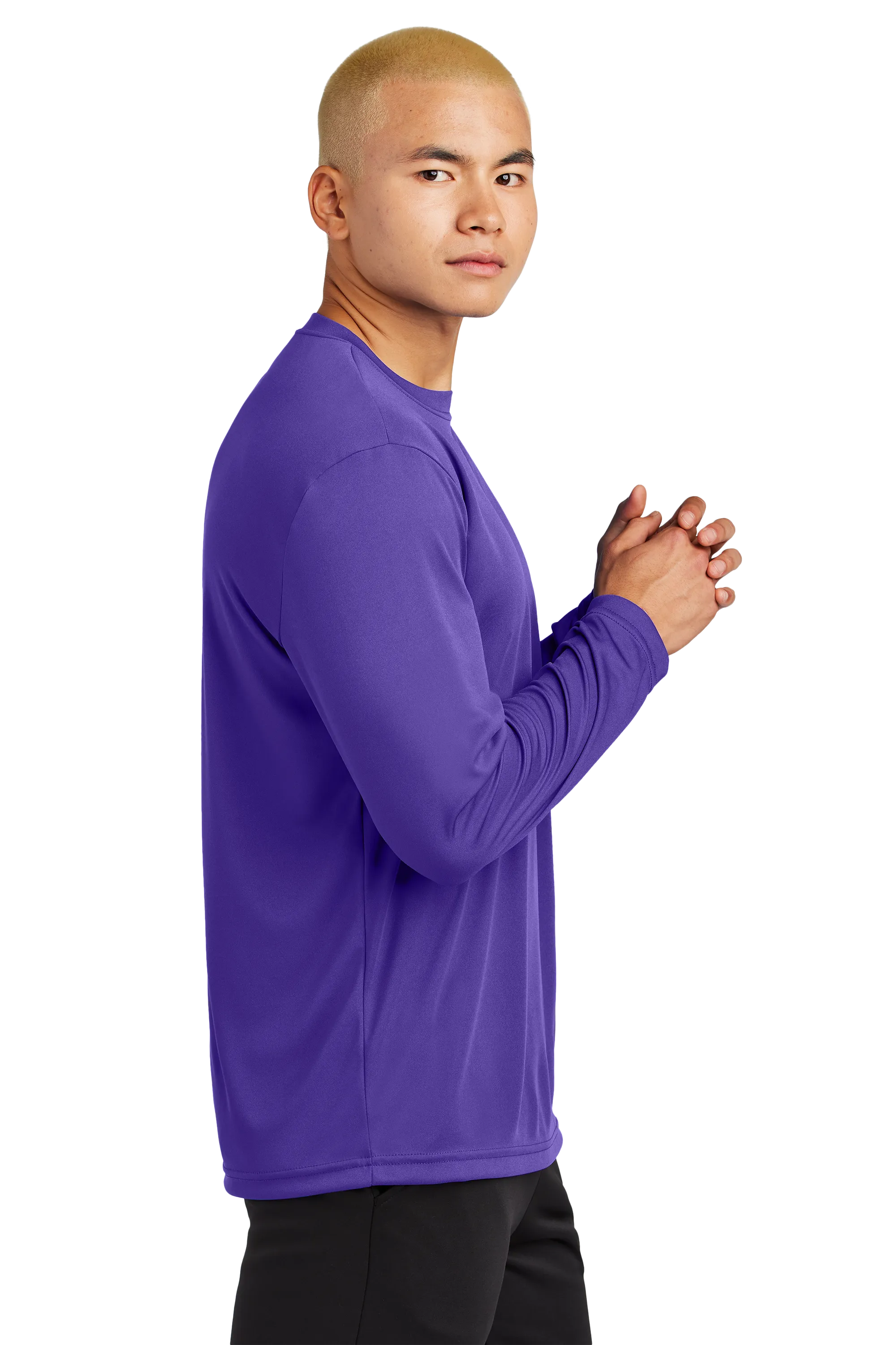 Sport-Tek® Long Sleeve PosiCharge® Competitor™ Tee - Purple