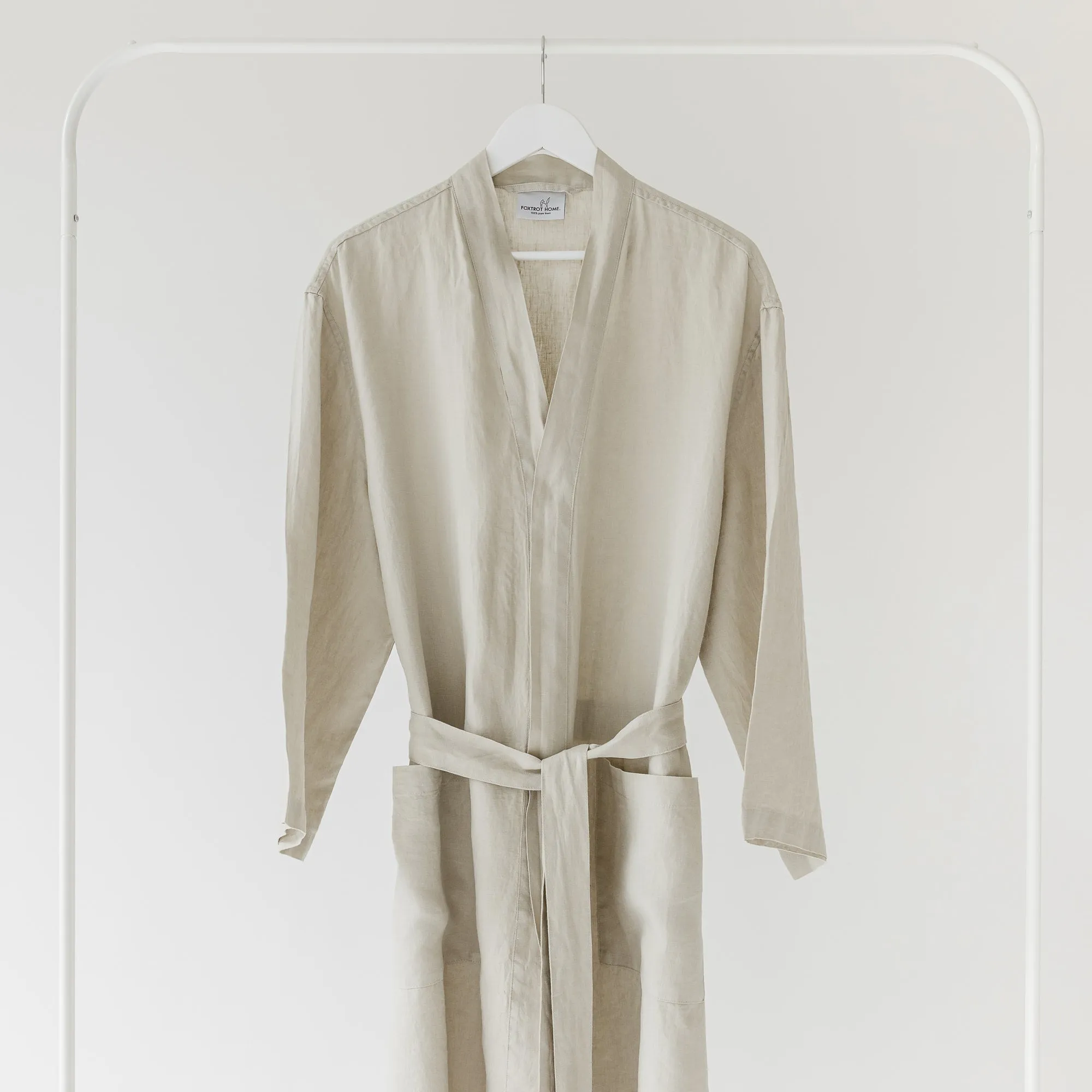 Stone Linen Robe