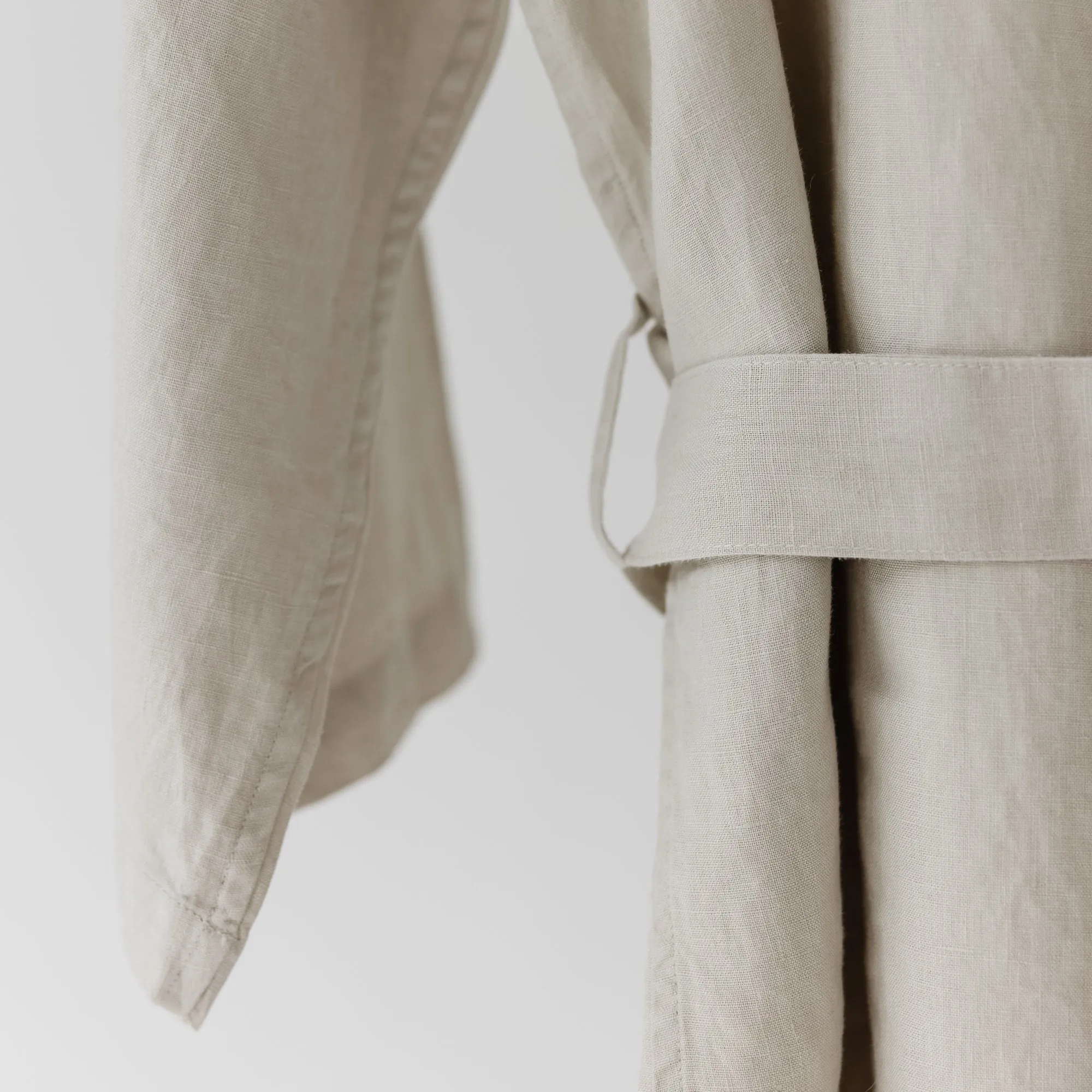 Stone Linen Robe