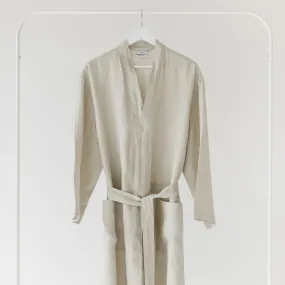 Stone Linen Robe