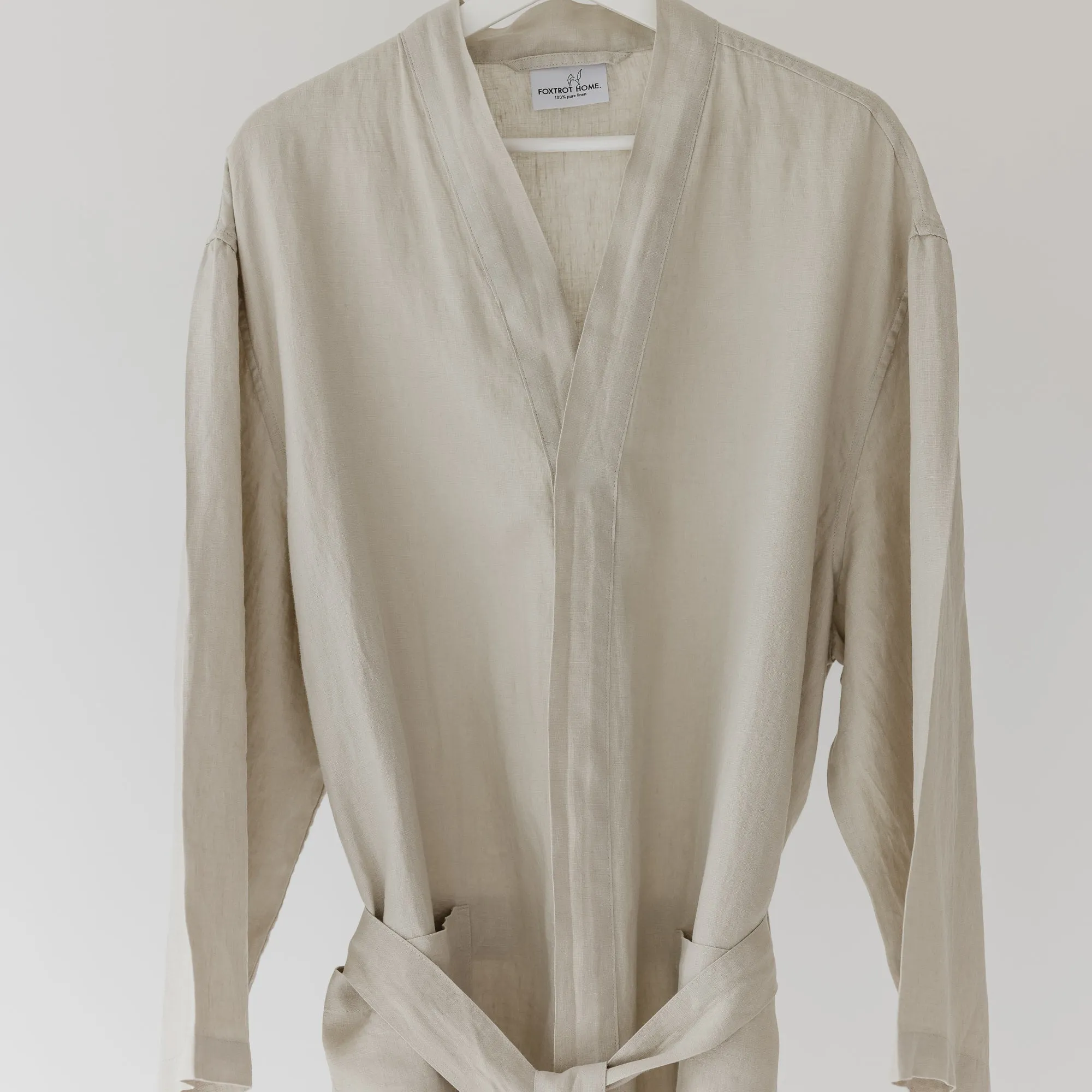 Stone Linen Robe