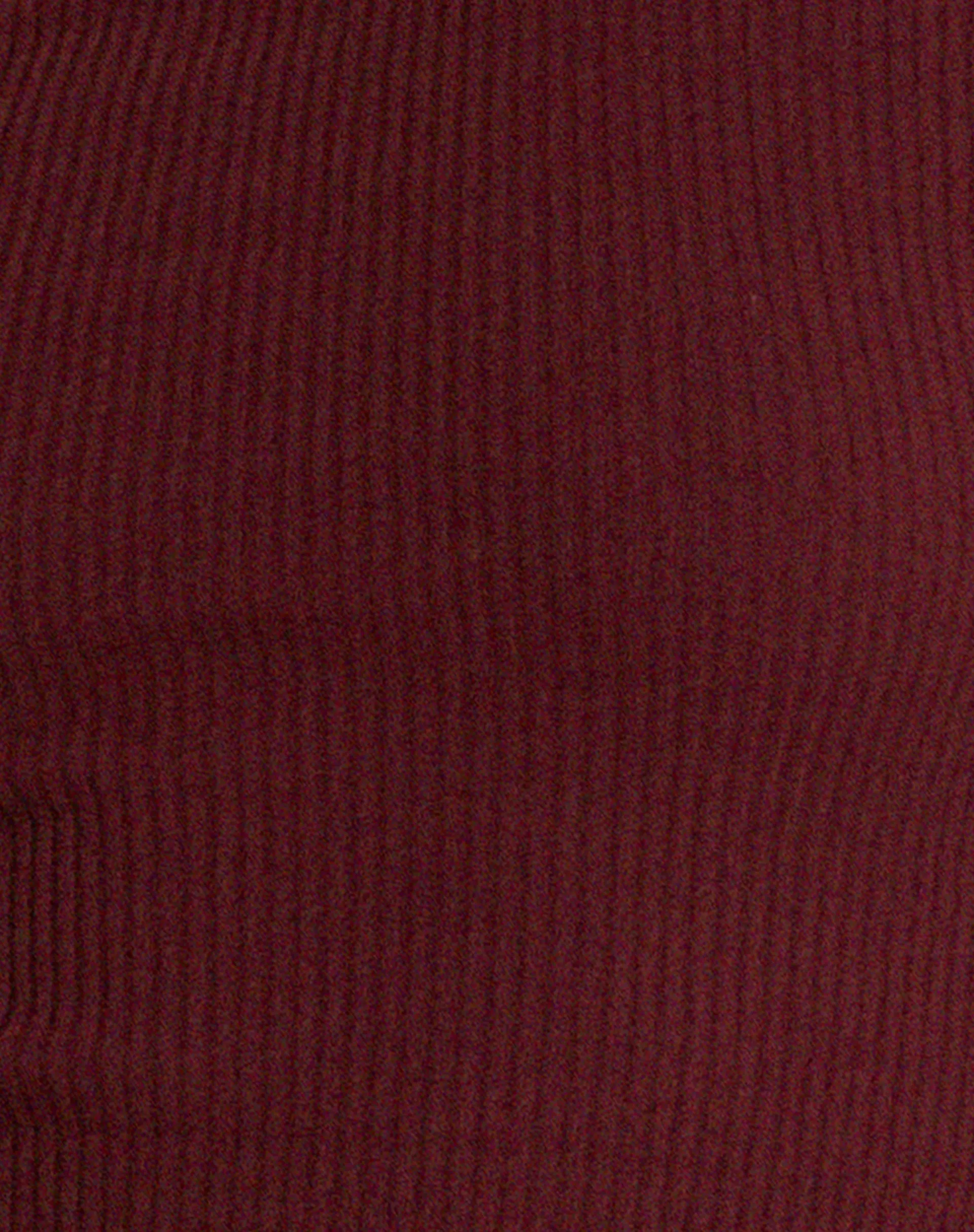 Tayon Long Sleeve Rib Top in Marron