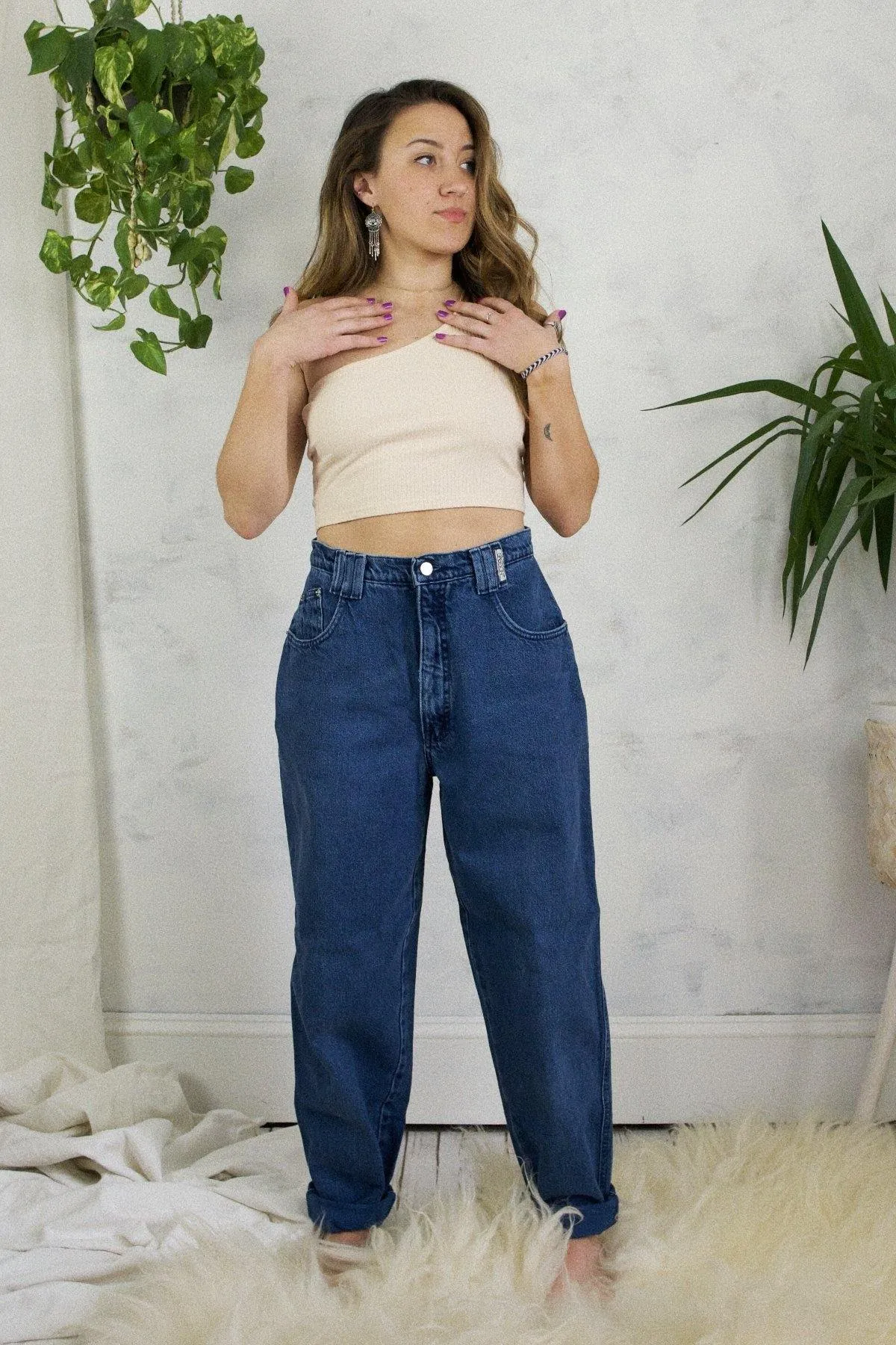 Vintage Sasson High Rise Mom Jeans - 28" Waist