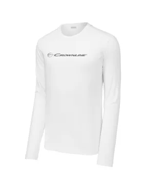 White Long Sleeve Performance Tee